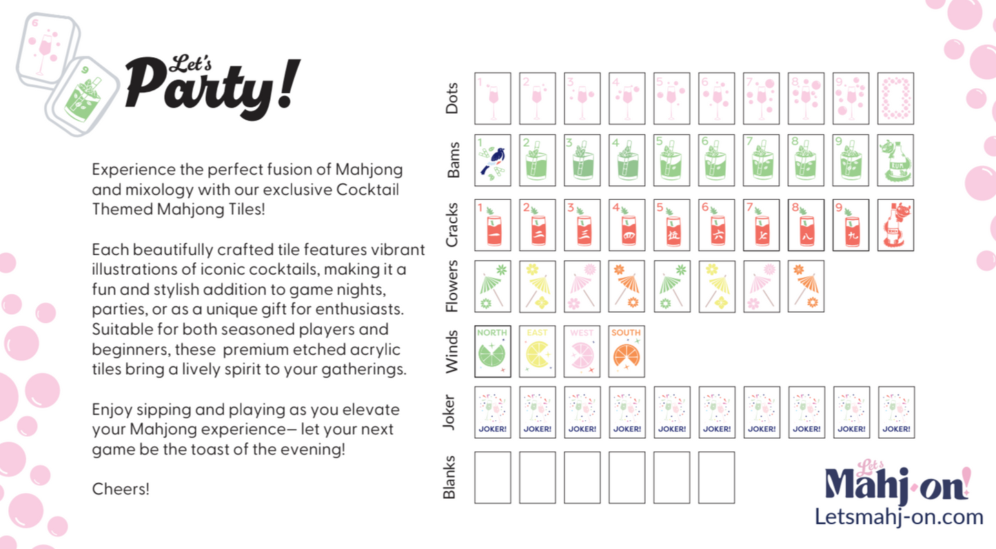 Let's Party! Cocktail Tile Set