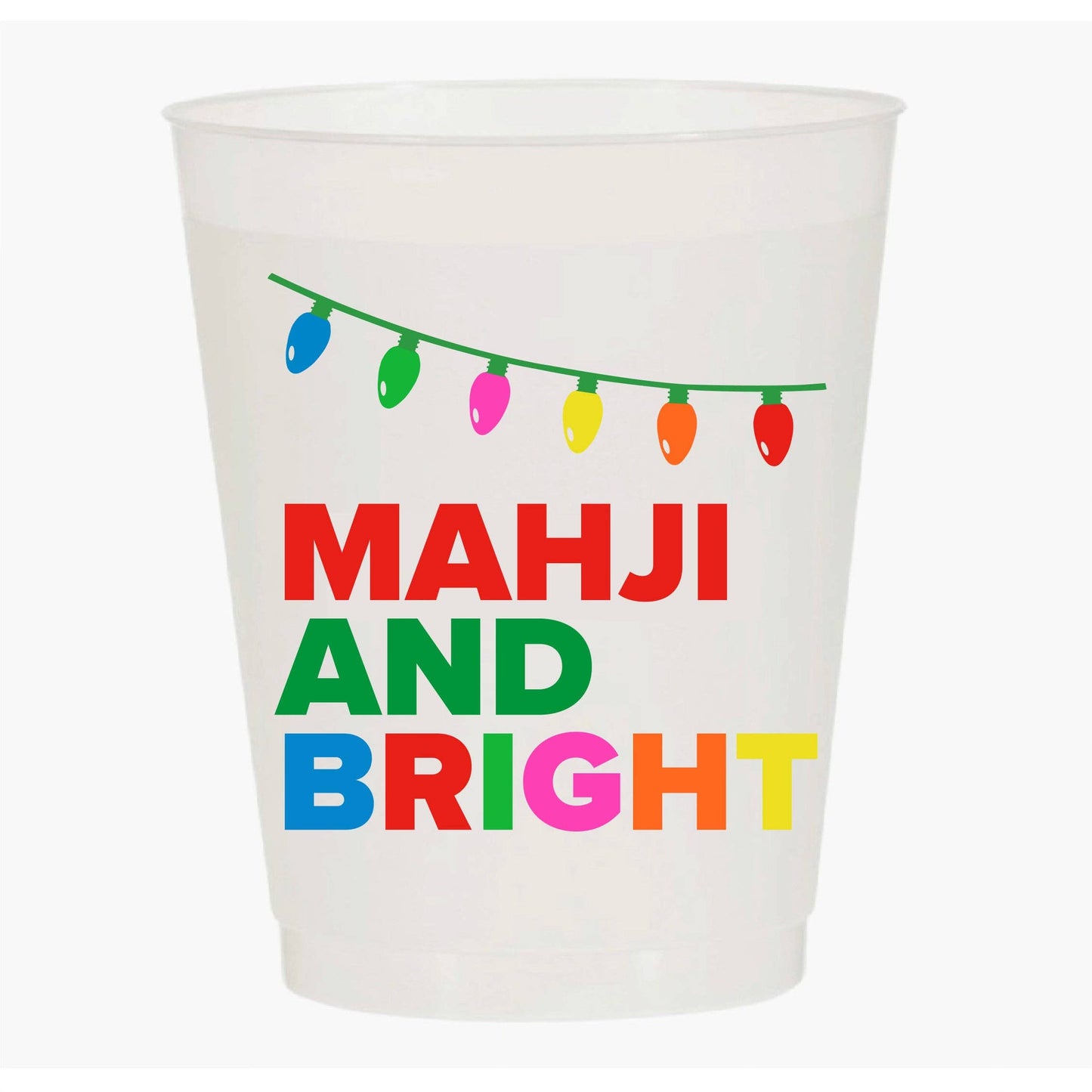 "MAHJI AND BRIGHT" Mahjong Frost Flex Cups