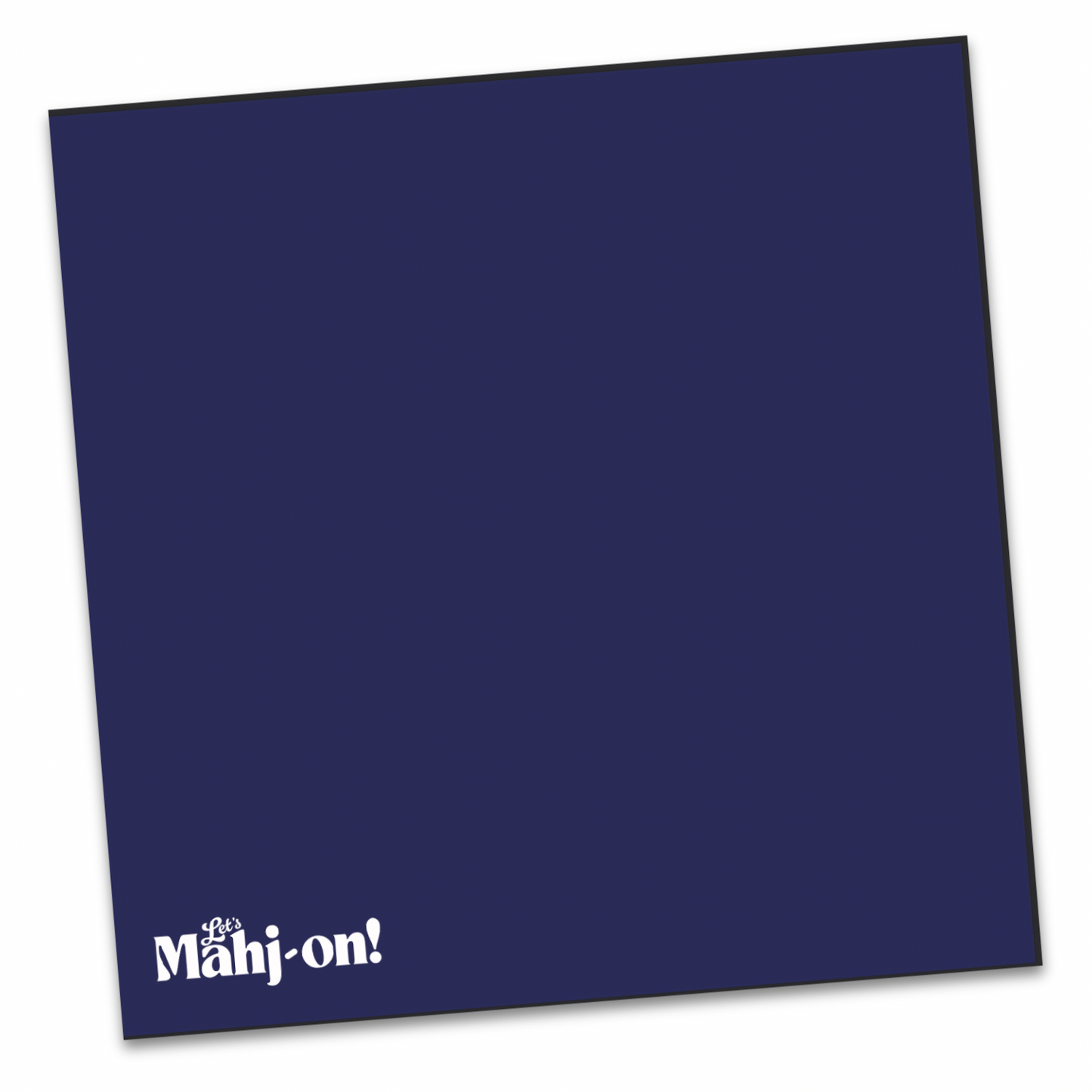 Lets Mahj-on signature logo playmat navy