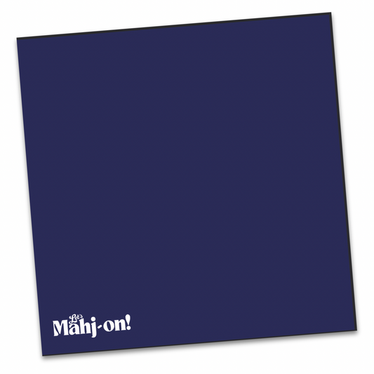 Lets Mahj-on signature logo playmat navy