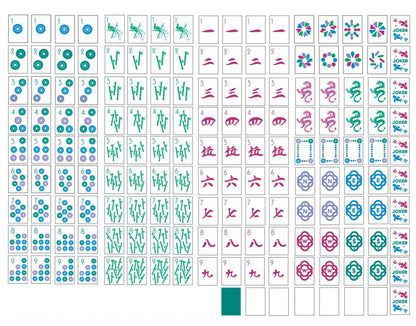 Let's mahj-on Jewel mahjong icon tile set
