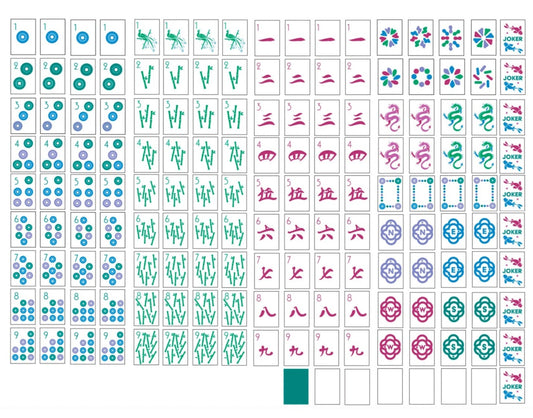 Let's mahj-on Jewel mahjong icon tile set