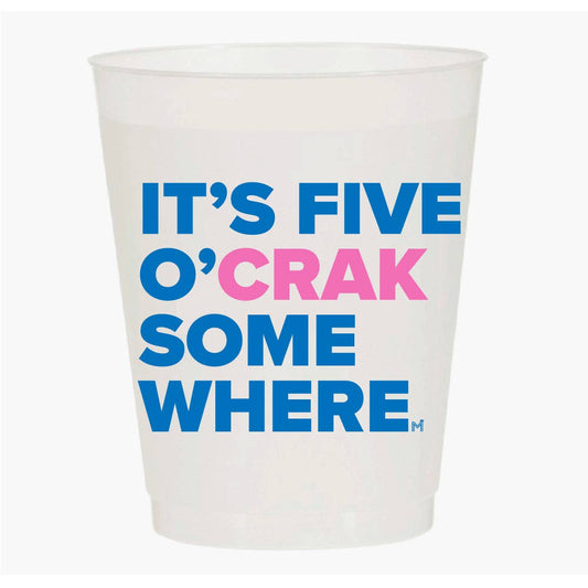 “IT’S 5 O’CRAK SOMEWHERE” MAHJONG FROST FLEX CUPS
