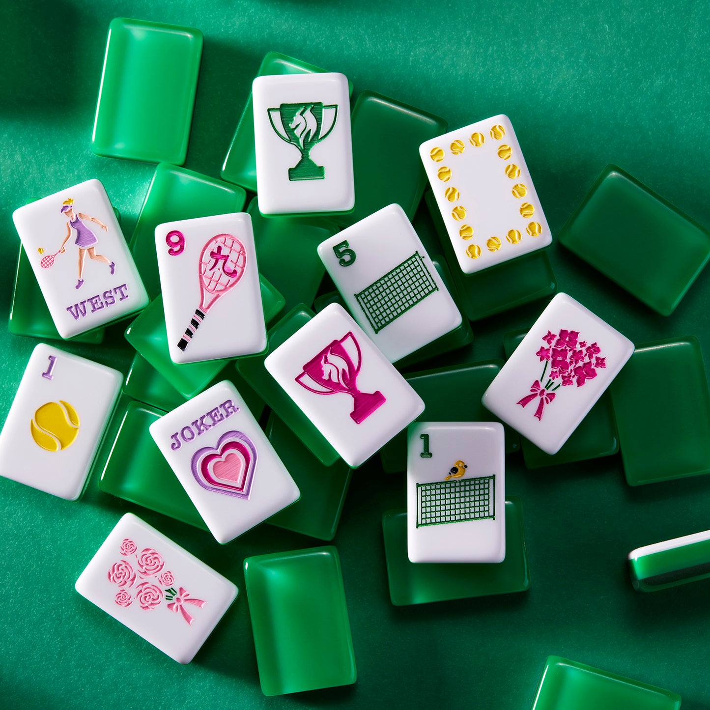 Let's Game. Set. Mahj! Tennis Tile Set