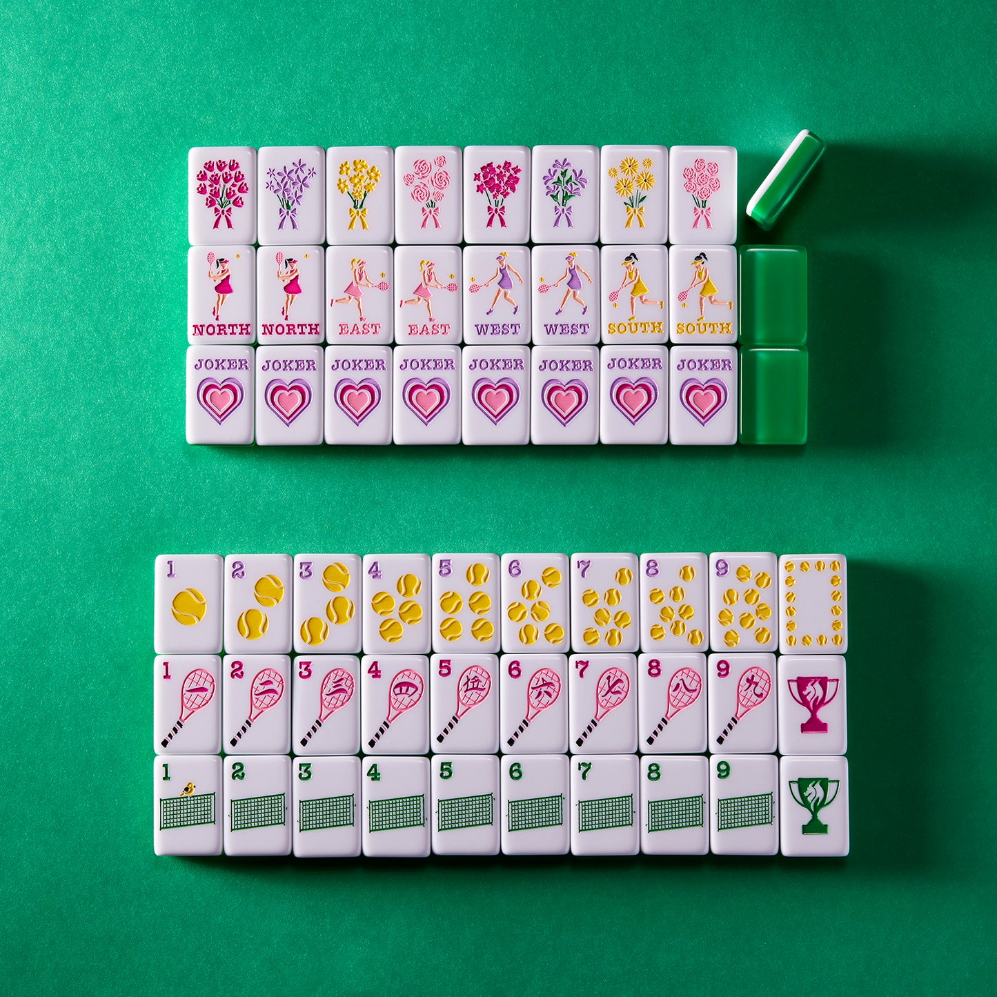 Let's Game. Set. Mahj! Tennis Tile Set