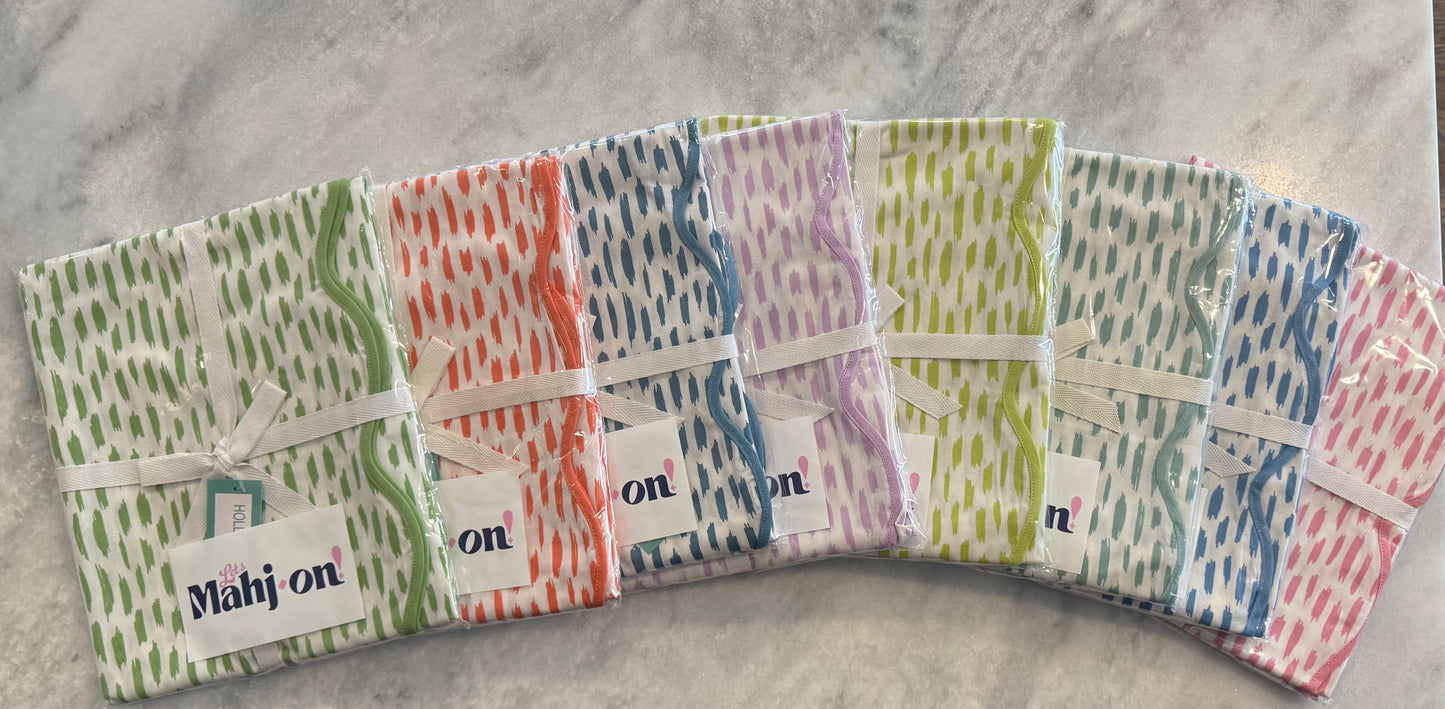 Dash Mahjong TableCloth - Lime Green