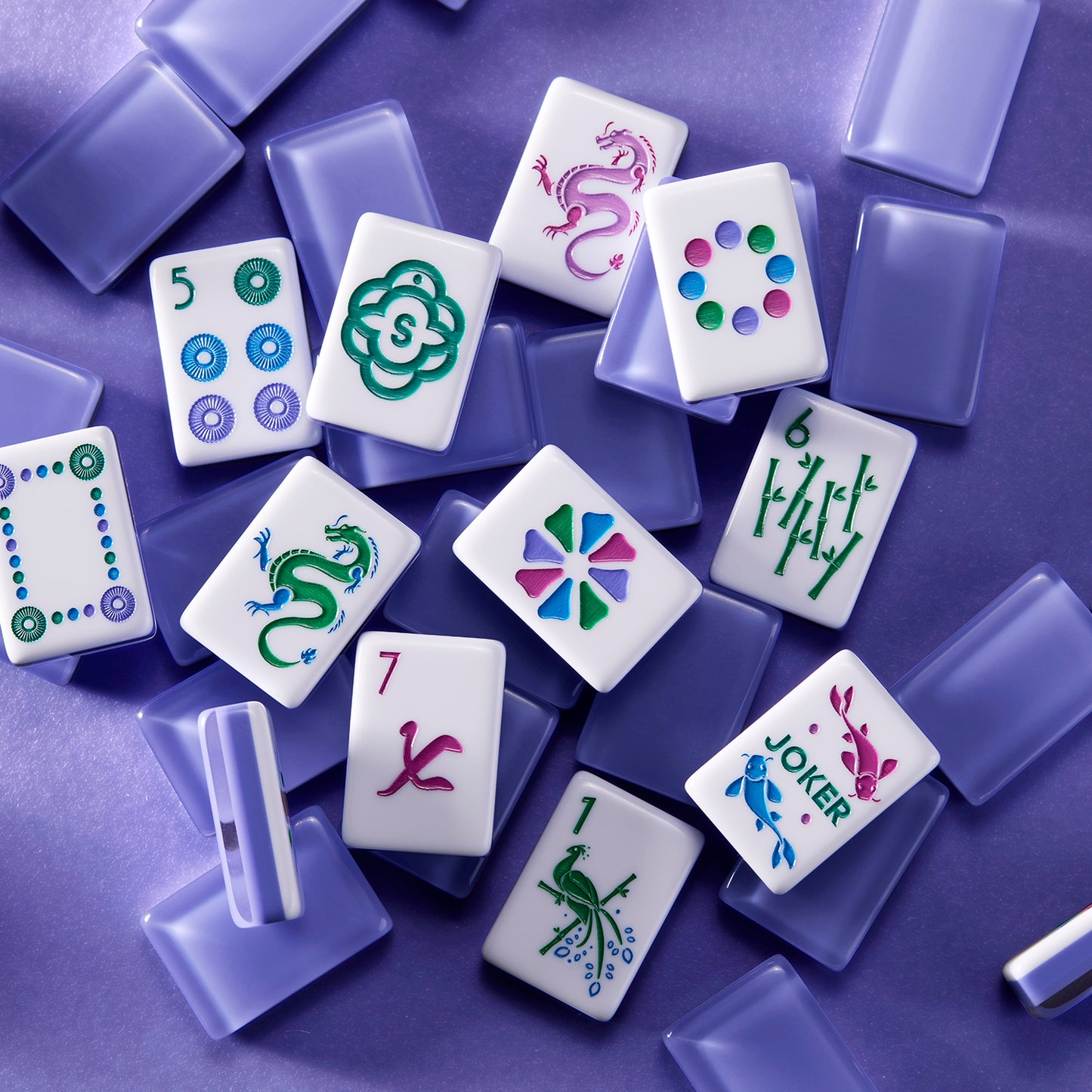 Let's Be Iconic! Jeweled-Purple Tile Set