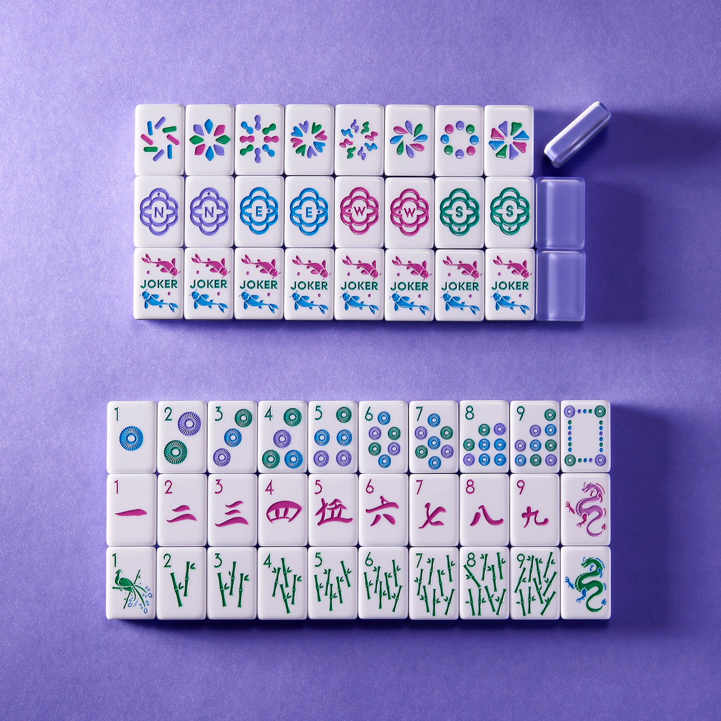 Let's Be Iconic! Jeweled-Purple Tile Set