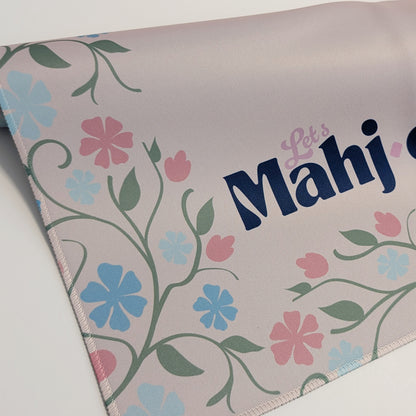 Mahjong playmat with floral boarder Petal
