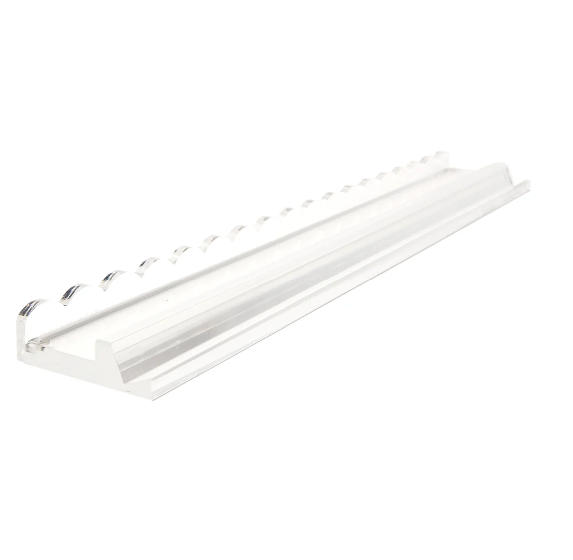 Luxe Acrylic Scalloped Mahjong Tile Rack Clear | Let's Mahj-On!