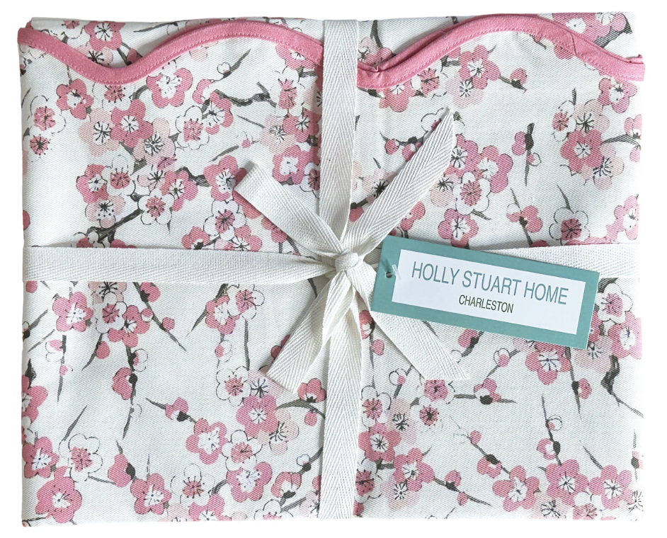 Blossom Mahjong Tablecloth - Pink