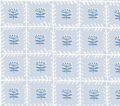 Lattice Mahjong Tablecloth ~ Soft Blue