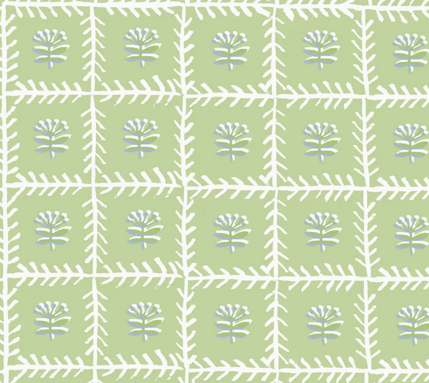 Lattice Mahjong Tablecloth ~ Soft Green