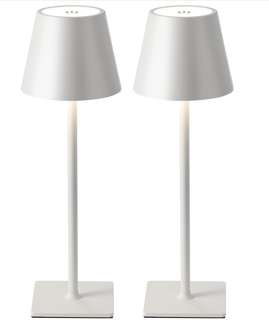 Cordless Table Lamps White - Set of 2