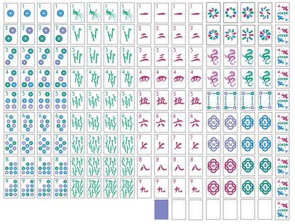 Let's Be Iconic! Jeweled-Purple Tile Set