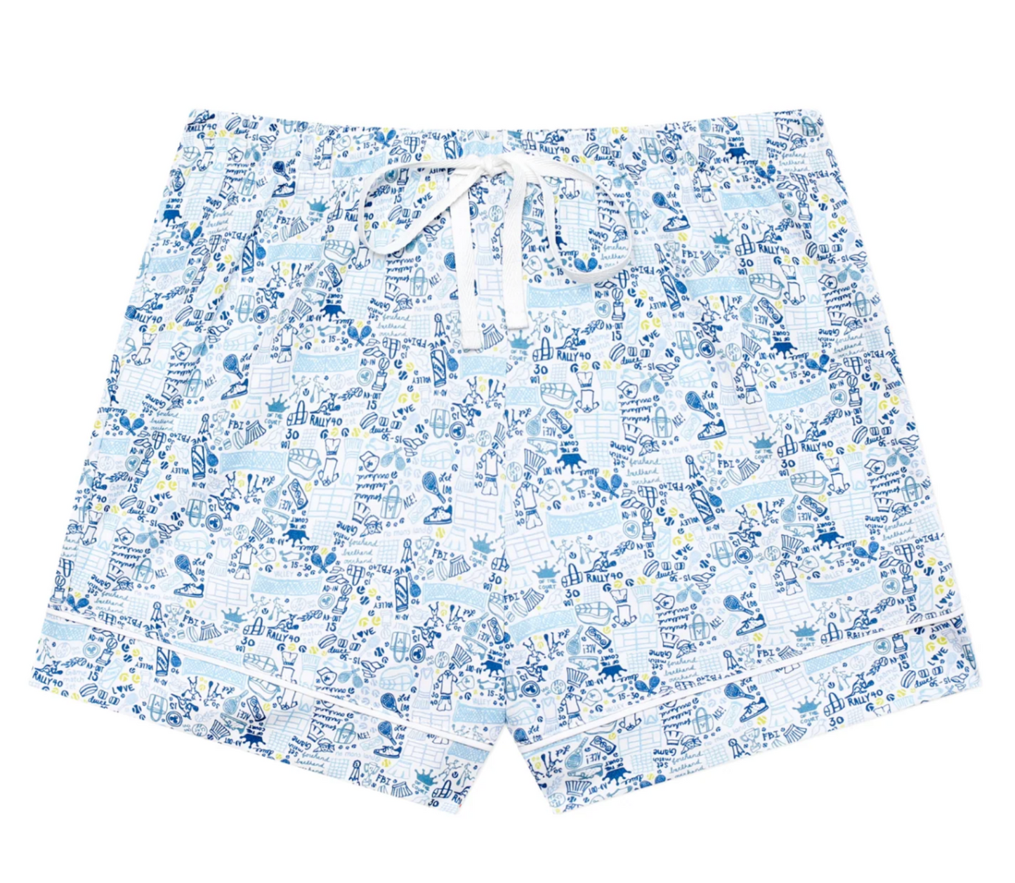 Tennis Women’s Button Front Short Pajama Set