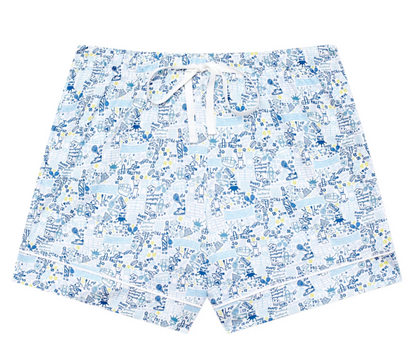 Tennis Women’s Button Front Short Pajama Set