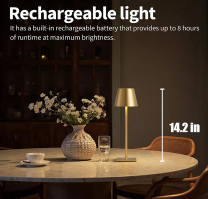 Cordless Table Lamps Gold- Set of 2