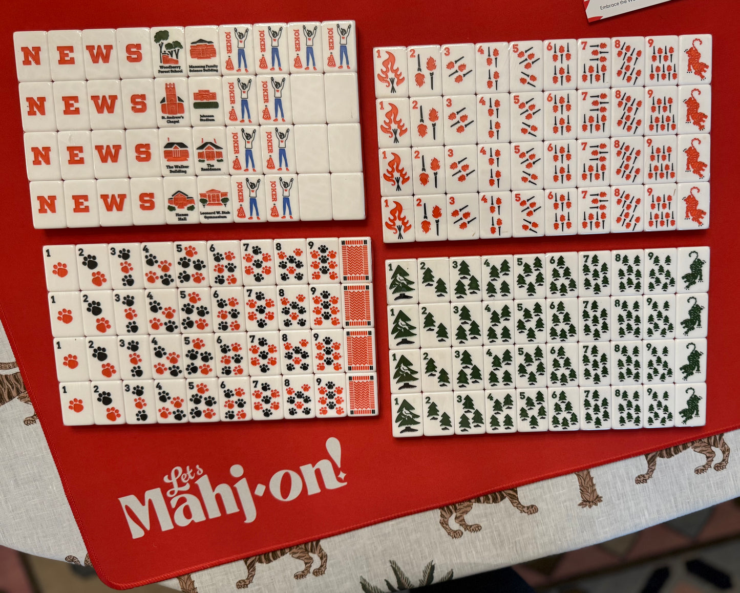 Let's Go Tigers! Tile Set