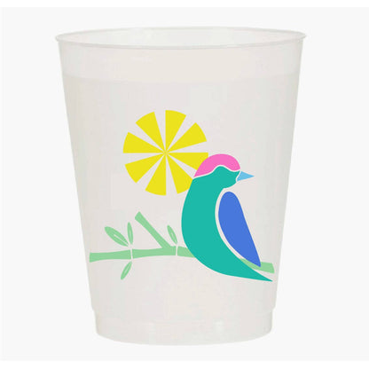 “CHEERS BIRD BAM” FROST FLEX CUPS